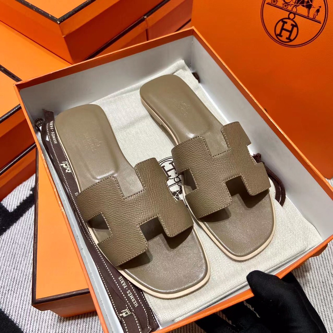 에르메스 올수공 오란 슬리퍼 샌들 앱송 22